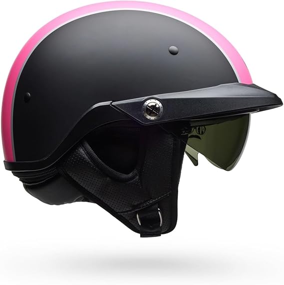 Bell Helmets Pit Boss - Matte Black/Pink Pin, -Large