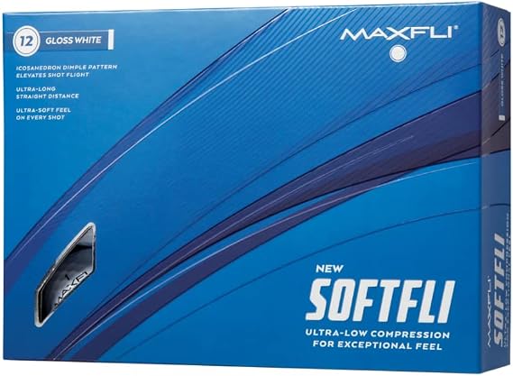 Maxfli 2023 Softfli Matte Golf Balls- 12 Pack (White)