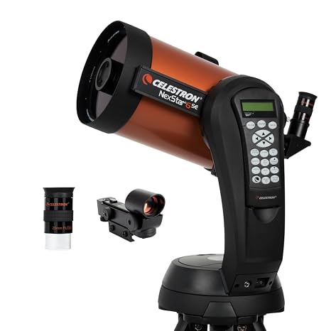 Celestron NexStar 6SE Schmidt-Cassegrain Telescope Computerized | Fully Automated GoTo Mount with SkyAlign, Bright Deep-Sky and Planet Views, Visual & Astroimaging Ready, 40k+ Object Database