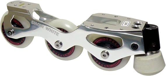 L'ESTEL SKATES - Snow White Inline Roller Skates - Complete Figure Skating Inline Frames - Inline Figure Skating
