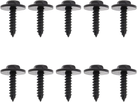 50x Hex Head Sems Screw, Replace OEM#: 07-14-7-129-160, for BMW Fender Liner Splash Shield Engine Under Cover Bumper Cover Tapping Screw 328i E46 330i E90 530i E60 745Li E66 X1 X3 E83 X5 E70