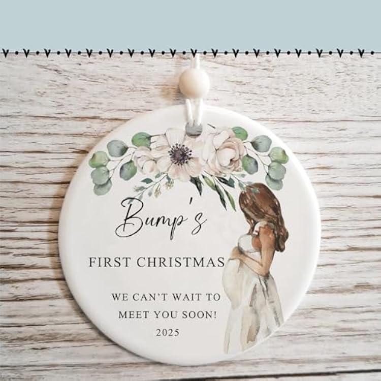 Baby Bump First Christmas, Mommy and Daddy See You in 2025 Ornament, Expecting Baby Gift to New Parents, Pregnancy Announcement, Mom and Dad to Be Gift, Baby Coming in 2026, Baby Due 2026