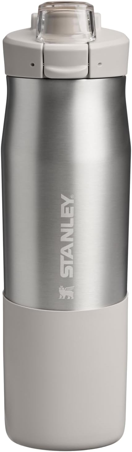 STANLEY Vitalize Tempo Bottle, 24 oz, Stainless Steel Ash