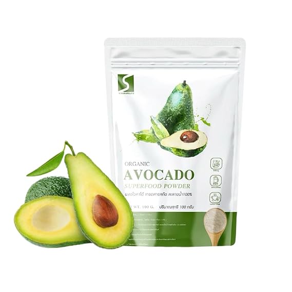 (Pack of 2) Organic Avocado Powder - Pure, Unsweetened & Non-GMO - Superfood for Smoothies, Dips & Dressings 100g