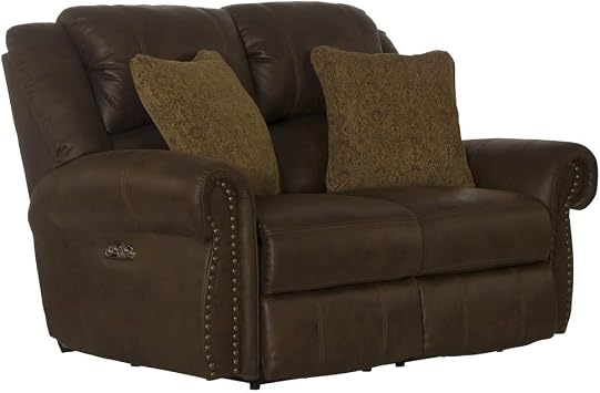 Catnapper Pickett Power Reclining Loveseat with Power Adjustable Headrest