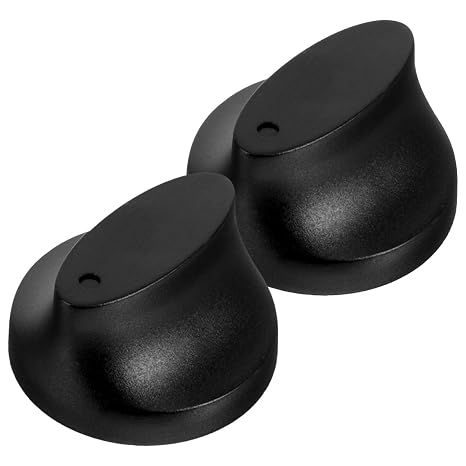 Timer Knob Cap Replacement for Stoves and Appliances 2-Pack Universal Plastic Control Knobs for Accurate Timer Functionality