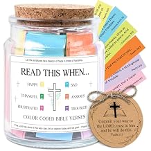 NewEleven Christian Gift For Her, Friends - Confirmation Gifts for Boys, Girls - Inspirational, Birthday Gift From Bestie, Family, Coworker - Bible Verse Jar