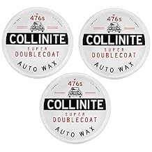 Collinite 476 Super Doublecoat Paste Wax - High Gloss Shine + Ultra Durable Hydrophobic Beading & Long-Lasting Paint Protection for Cars, Trucks, and Motorcycles (9 fl oz) 3 Pack