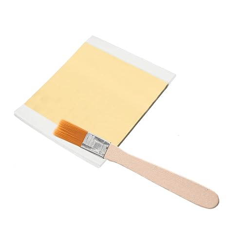 200 Pcs Yellow Copper Leaf Sheets, 5.5" x 5.5" Gold Foil Sheets for Gilding, Crafting, Art & DIY Projects, Picture Frames, Home Walls, Interior & Multi Artistic Decorations