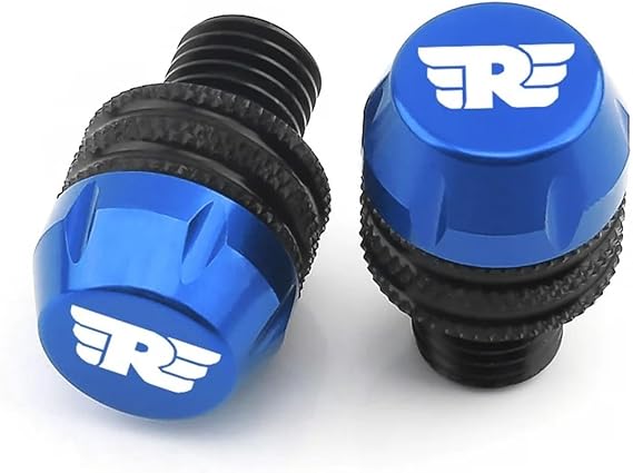 jininghaibo Mirror Parts Compatible With Royal Enfield Himalayan 450 411 Guerrilla Bullet Classic 350 500 Interceptor 650 CNC Hole Plug Screw(Blue Royal)