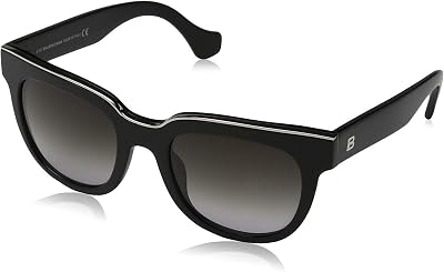 Balenciaga BA0060-01B SUNGLASSES shiny black Frame wgradient smoke Lens 52mm