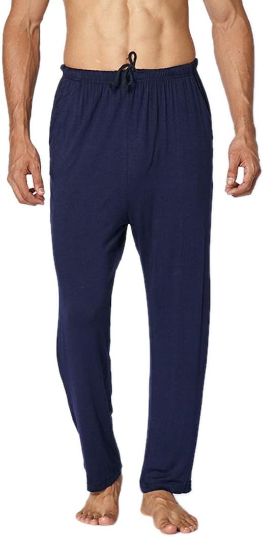 Cicilin Men's Modal Pajama Pants Lounge Pants with Pockets Soft Sleep Pj Bottoms