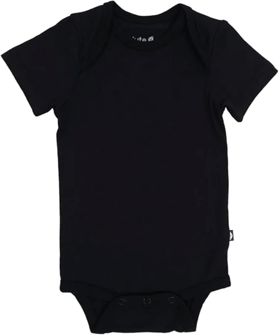 KYTE BABY Short Sleeve Baby Bodysuit, Buttery Soft Rayon Made From Bamboo, Wardrobe Essential For Newborn and Baby