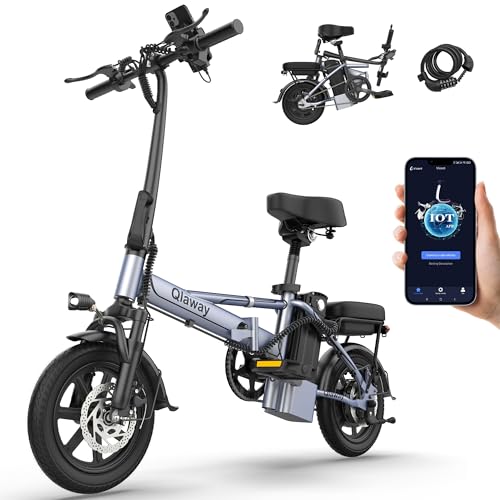 Electric Bike for Adults, 500W Folding Ebike 14 Adult Electric Bicycles, 48V 10.4Ah15.6Ah Removable Battery, 28 Miles38 Miles 22 MPH City Commuter Bicycle, Mini E Bikes for Adults and Teens