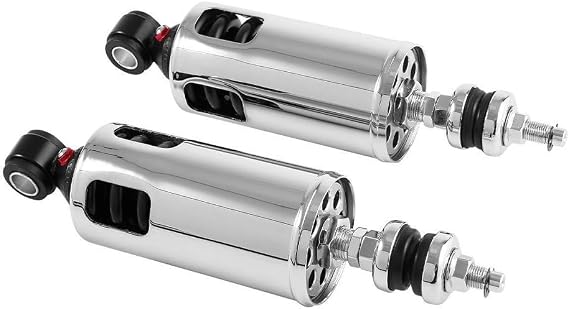 Chrome Rear Suspension Heavy Duty Rear Shocks Compatible with Harley-Davidson Blackline Breakout Cross Bones Fatboy Lo Heritage Softail Heritage Springer Night Train Rocker C Softail Softail