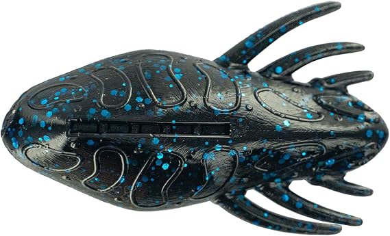 Big Bite Baits 2.5" Best Skipper Ever / 8 Pack/Black & Blue