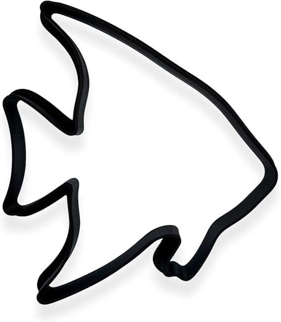 Tropical Fish Cookie Cutter with Easy Push Design (4.5 inches)