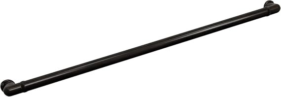 CHR 3' Handrail Section with Returns - Chocolate - Easy to Install Stair Hand Rails - USA Made, ADA Compliant Porch Railing - Hand Rail for Outdoor & Indoor Steps