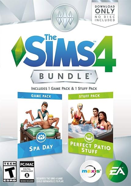 The Sims 4 Bundle Spa Day & Perfect Patio Stuff Expansion Pack