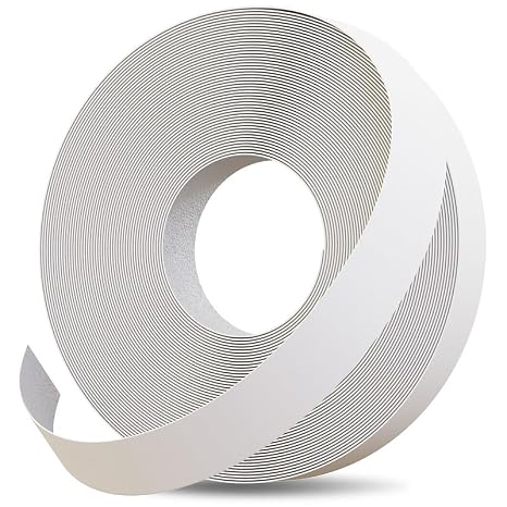Edge Supply White Melamine 7/8 inch X 25 ft roll of White Edge Banding Pre-glued Flexible Edging Easy Application Iron-On Edging for Cabinet Repairs, Furniture Restoration