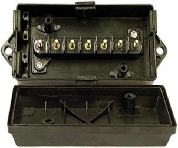 Tectran 667-7040 Black Junction Box (7 pos.)