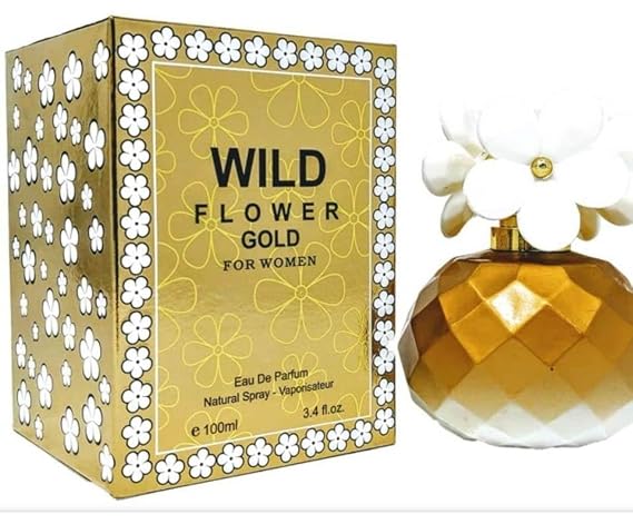 Wild Flower Gold for Women (FC) Floral Woody Musk Eau de Parfum for women. 3.4Fl. Oz.