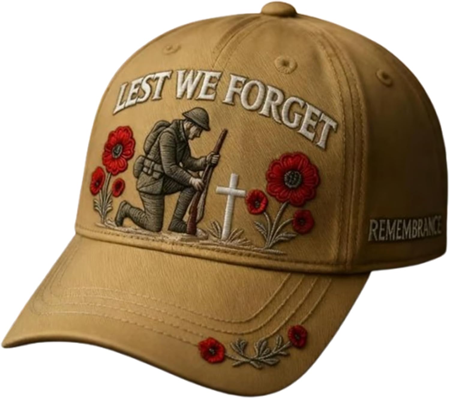 Heroes Never Forgotten Remembrance Cap, Patriotic Baseball Cap, Hat Adjustable Embroidery Outdoor Sports Caps