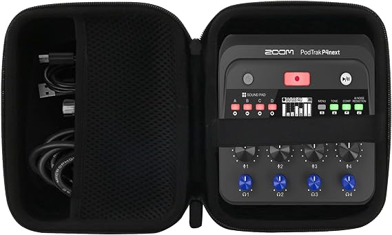 Hard Carrying Case Compatible with Zoom podtrak p4next/PodTrak P4 Podcast Recorder