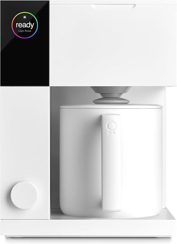 Fellow Aiden Precision Smart Drip Coffee Maker, 1-10 Cup, Thermal Carafe | Cold Brew Preset, App-Enabled Scheduling, Custom Brew Profiles, Bloom Cycle, Single Serve to Full Pot Brewing