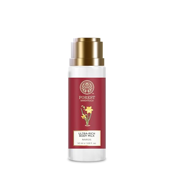 Forest Essentials Travel Size Ultra-Rich Body Milk Nargis 50ml (Body Lotion)