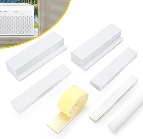 Foam Block for Midea U Shaped Window Air Conditioner | Prevent Cold and Hot Air Leakage,Save energy,Air Conditioner Window Seal Kit.