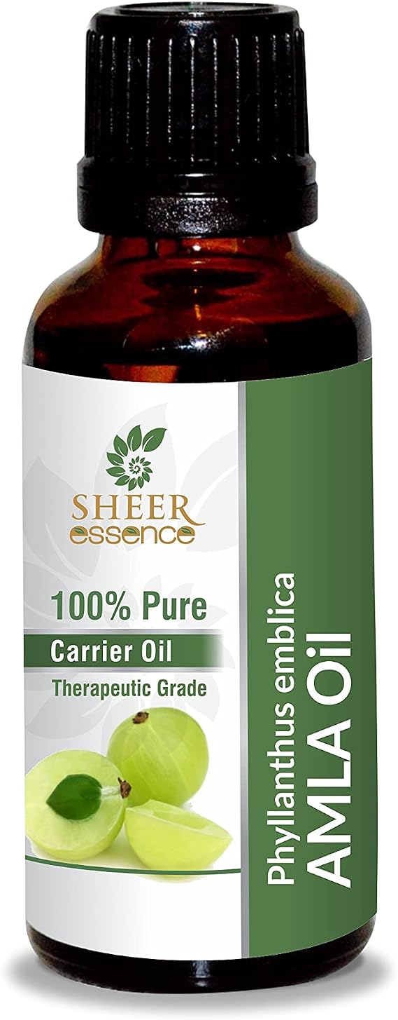 Amla Oil 15 ML (0.51 Fl.OZ) | 100% Pure Natural Undiluted Uncut Therapeutic Grade Phyllanthus Emblica Carrier Oil