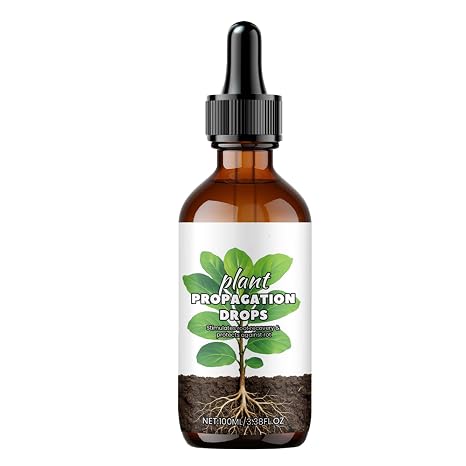 Root Booster for Plants - 100ml Plant Drops | Fertilizer Drops for Healthy Stems Soil Propagation Window Sill Balcony Cutting Indoor