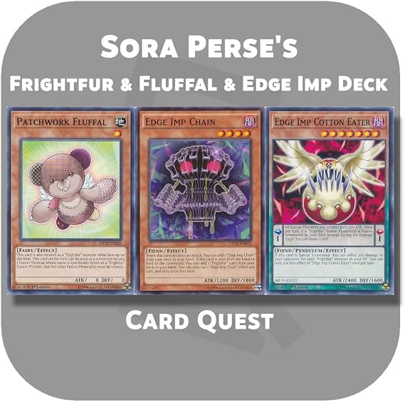 Complete Custom Deck for Yu-Gi-Oh! ARC-V - Sora Perse's Frightfur & Fluffal & Edge Imp Fusion Deck