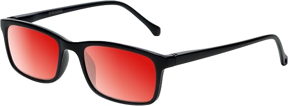 M Readers 105 Color Therapy Glasses Unisex Reading Aid for Photophobia, Blue Light & Mood/Chakra Healing