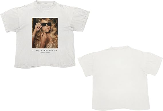 Mariah Carey Official Merch Here for It All Done Enough White T-Shirt