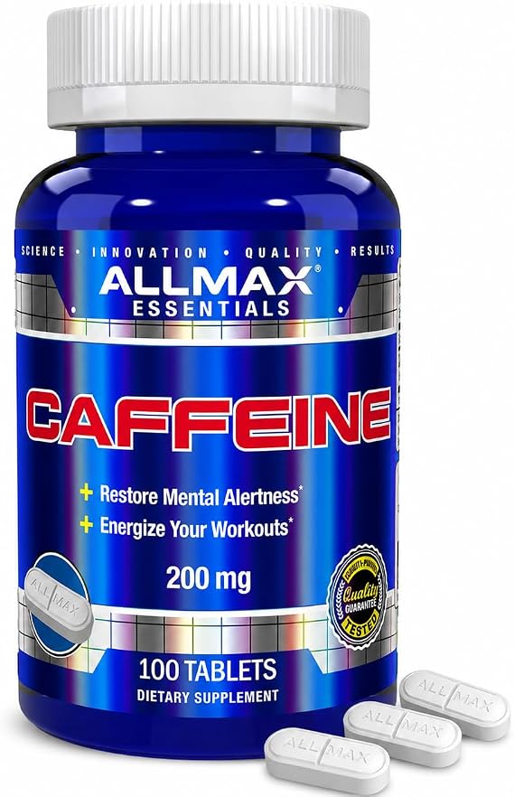 ALLMAX, Caffeine, 200 mg, 100 Tablets