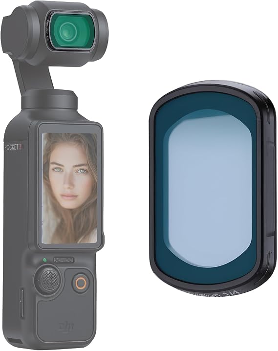 Haoge Pocket 4 Magnetic Black Mist Filter 1/4 Effect Filter for DJI Osmo Pocket 3 4 Camera Accessories Creator Combo,Lightweight Multi-Coated Lens,Softens Highlights & Reduces Contrast