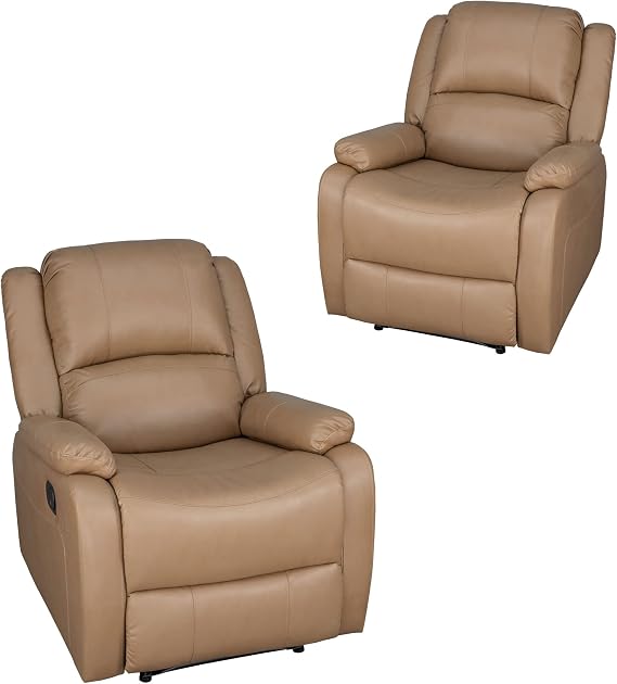 RecPro Charles 30" Power Zero Wall RV Recliner, Toffee, 2-Pack