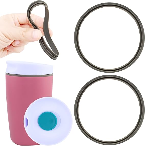 Rubber Seal Replacement for Owala Sliding Lid Coffee Tumbler 20/12OZ,Silicone Sealing Ring Gaskets Seal Parts Leak-Proof Water Bottle Lid,Compatible with Owala SmoothSip Slider FA0Y03