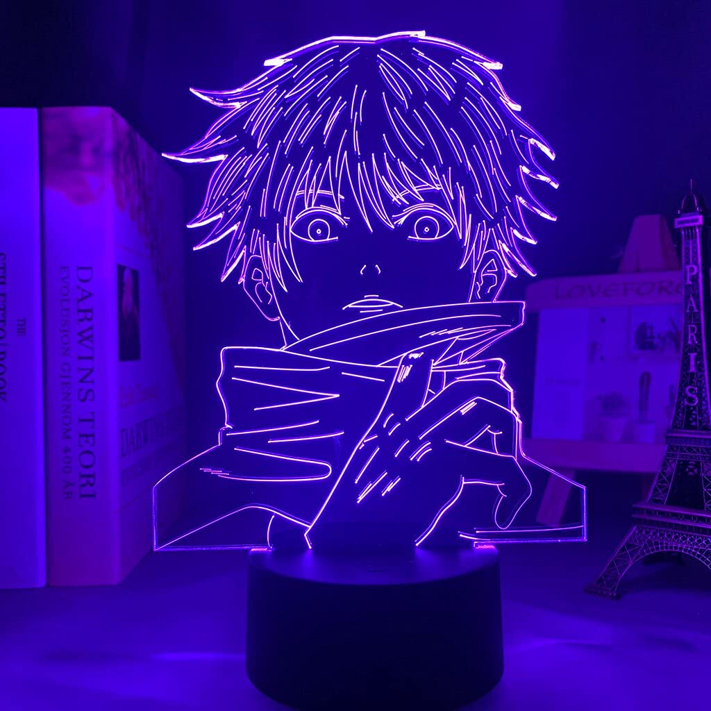 LED Night Light Anime Satoru Gojo Lamp Jujutsu Kaisen LED Night Lamp for Kids Birthday Gift Jujutsu Kaisen Satoru Gojo 3D Lamp