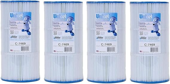 Unicel C-7469-4 Replacement Filter Cartridge Set for 60 Square Foot Clean and Clear Plus, American Quantum (4 PACK)