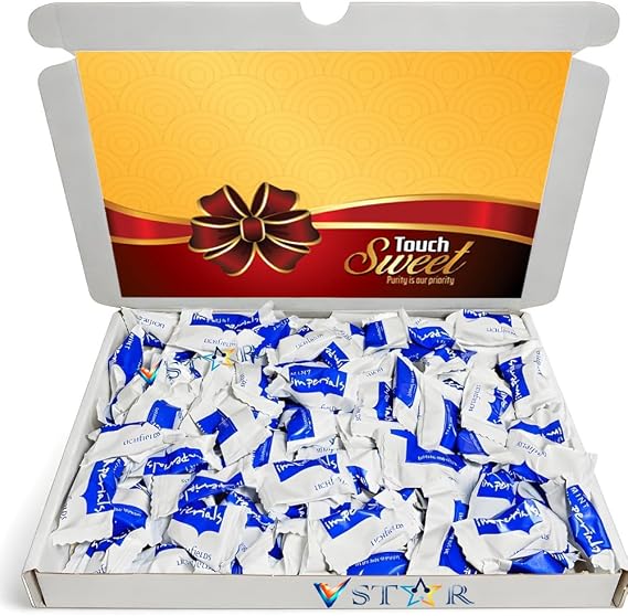 Mint Imperials Individually Wrapped - 500g with Gift Box – Classic Peppermint Sweets, Refreshing Hard Candy, Bulk Wrapped Mints for Sharing, Parties &amp; Gifting