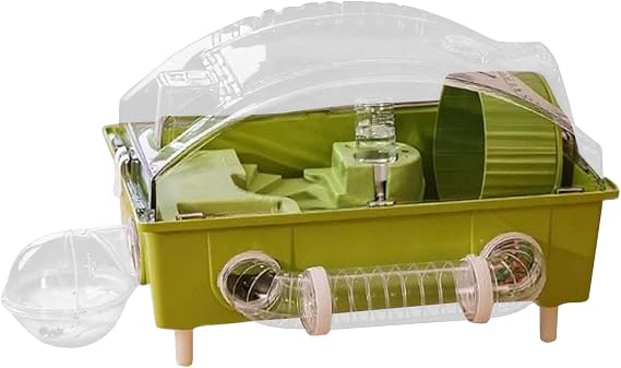 Cage for Hamster Pet Habitat Enclosure | Portable Pet Habitats for Hedgehog Chinchilla Bunny Dwarf Gerbil Hamster Guinea Ferret