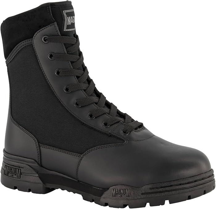 Magnum - Classic 8" Tactical Boots, Leather Mesh, High Traction
