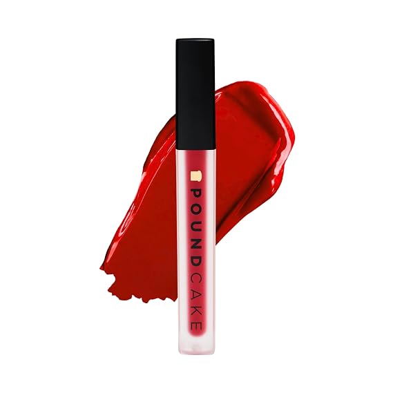 Pound Cake Cake Batter Liquid Lipstick Long-Lasting, Semi-Matte Liquid Lipstick Hydrating, High-Pigment Lip Stain with Avocado Oil Shades for All Skin Tones 0.13 oz, (Raspberry)
