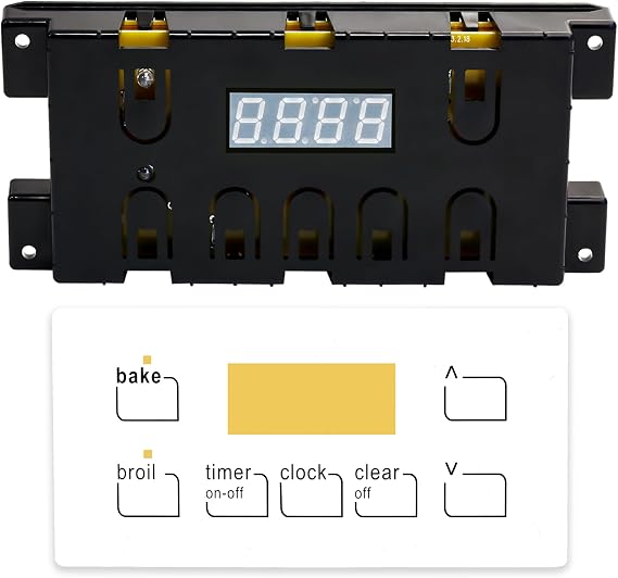 Oven Range Stove Clock Control Board - Directly Replaces Sears 5304518660 for FRIGIDAIRE 316455400 Range Oven (White)