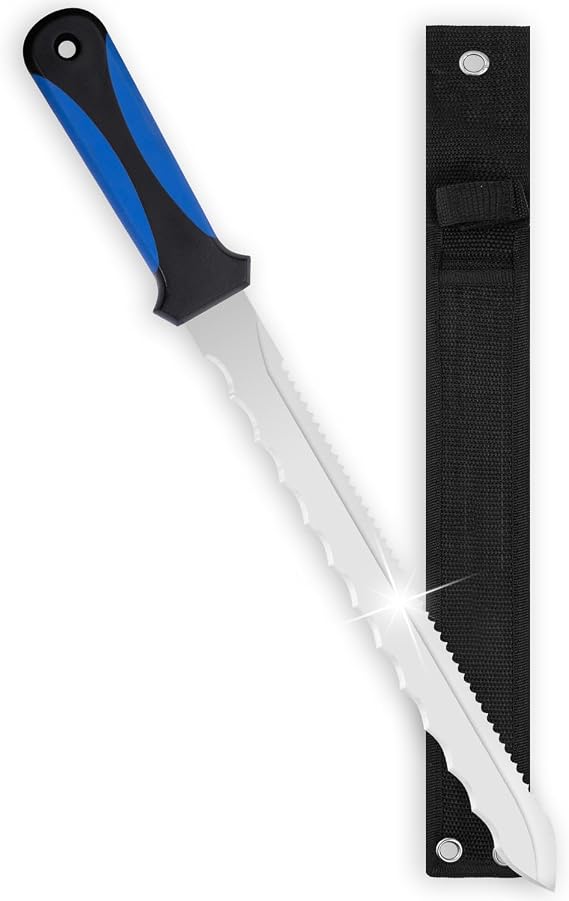 Insulated knife: Sod Cutter Knife for outdoor garden budding, Garden Knife with Double-Edged 11.14-inch sharp, easy to carry