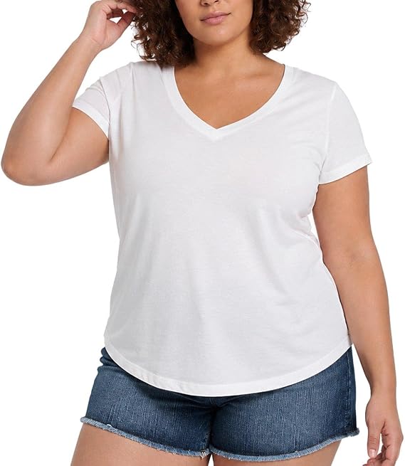 Torrid Women's Plus Size Girlfriend Signature Jersey V-Neck Tee