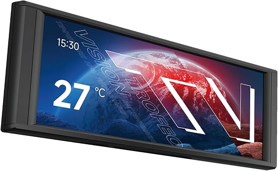 Thermalright Trofeo Vision LCD Black Edition Case Sub-Display Features a 6.86-inch Full-Color LCD Display (1280x480 Resolution) with a Magnetic Panel Screen, Supporting DIY Dynamic/Static Images
